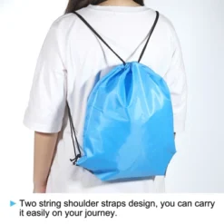 Unique Bargains Gym Sports Outdoor Traveling Nylon Polyester Drawstring Storage Bag 5 Pcs -Outdoor Sports Series GUEST 6319b5d8 9afd 4fea 88f9 ef48838ed2d2