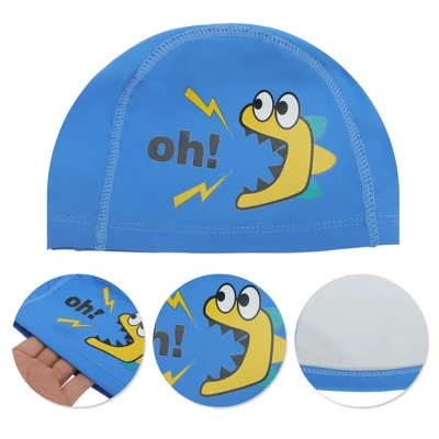 Unique Bargains Kid's Knitted PU Letter Swim Cap 1 Pc 2 Unique Bargains Kid's Knitted PU Letter Swim Cap 1 Pc - Image 2