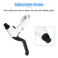 Unique Bargains Universal Aluminum Alloy Bicycle Brake Lever Handlebar 0.86" White 1 Pair -Outdoor Sports Series GUEST 63fbeb42 1934 4d7d bd6e 9f6615d59418