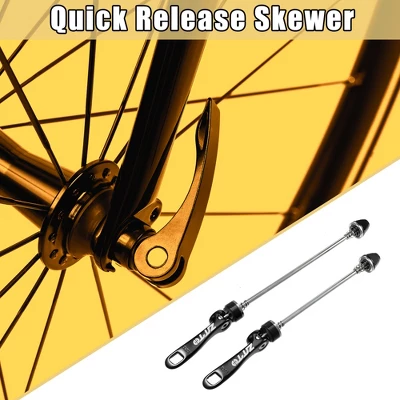 Unique Bargains Bicycle Quick Release Axles Skewers Lever Front Rear 5.91" 7.48" Black 2 Pcs 1 Unique Bargains Bicycle Quick Release Axles Skewers Lever Front Rear 5.91" 7.48" Black 2 Pcs