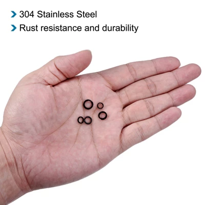 Unique Bargains Flat Wire Split Rings Lure Connector Fishing Swivels And Snaps 200 Pcs 4 Unique Bargains Flat Wire Split Rings Lure Connector Fishing Swivels And Snaps 200 Pcs - Image 4