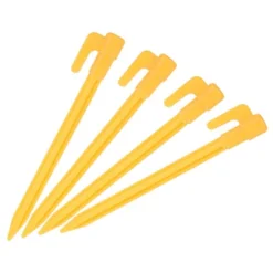Unique Bargains Plastic Windproof Camping Tent Stakes Ground Pegs With Hook Yellow -Outdoor Sports Series GUEST 65dfec14 942c 49b0 85f8 57806a070cfe