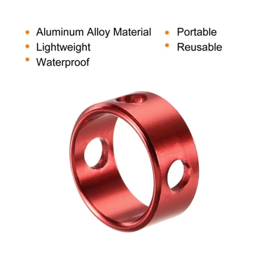 Unique Bargains Ring Rope Tensioner Aluminum Tent Rope Adjuster For Outdoor Camping Canopy Travel 3 Unique Bargains Ring Rope Tensioner Aluminum Tent Rope Adjuster For Outdoor Camping Canopy Travel - Image 3