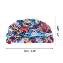 Unique Bargains Nylon Peacock Pattern Swimming Cap Assorted Color 1 Pc -Outdoor Sports Series GUEST 662b5bd8 bc3a 4ea3 8faa 500b7515f982
