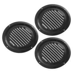 Unique Bargains Round Marine Boat Louvered Ventilation Vent Black 6 Inch 3 Pcs -Outdoor Sports Series GUEST 669762b2 4e6c 4337 80b8 611cdc116c74