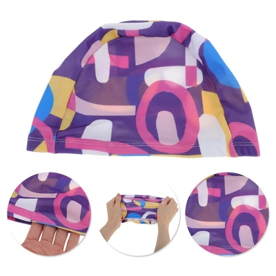 Unique Bargains Nylon Irregular Geometric Swim Cap 1 Pc 2 Unique Bargains Nylon Irregular Geometric Swim Cap 1 Pc - Image 2