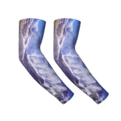 Unique Bargains Breathable Arm Sleeves Blue White 1 Pair -Outdoor Sports Series GUEST 68760c4d b100 45d2 b627 972cf75544dc