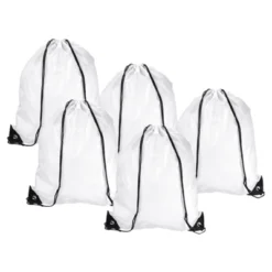 Unique Bargains Gym Sports Outdoor Traveling Nylon Polyester Drawstring Storage Bag 5 Pcs -Outdoor Sports Series GUEST 68fc4afc f226 4045 9db7 bcc00af26ad9