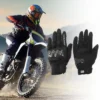 Unique Bargains Full Finger Motorcycle Gloves Carbon Fiber Pattern 1 Pair