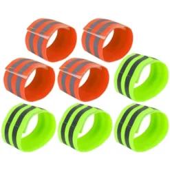 Unique Bargains Reflective Bands Orange Green 8 Pcs -Outdoor Sports Series GUEST 69a556e7 0f05 4c83 ac4c 629ae028cb1d