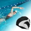 Unique Bargains Silicone Whale Tail Pattern Waterproof Swim Cap 1 Pc