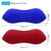Unique Bargains Neck Support For Hiking Travel Flocked Inflatable Camping Pillows 4 Pcs 17" X 11"