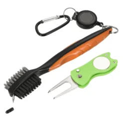 Unique Bargains Cord Clip Divot Tool And Golf Club Brush Double Sided Retractable Dust Groove Cleaner With Extension -Outdoor Sports Series GUEST 6ad704a8 eeae 4bce a74d cdcc7f9fd87d