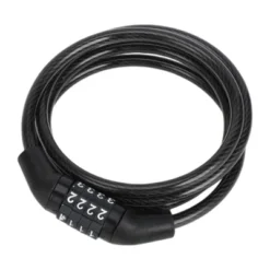 Unique Bargains Bicycle Lock Security Cable Lock 4 Digit Combination Chain Bike Lock Black -Outdoor Sports Series GUEST 6b88a41c 3dd4 44da 8a5d b18f1536d1b6