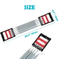 Unique Bargains Plastic Handle 5 Springs Chest Arm Expander Pull Exerciser Equipment Red Black 1 Pc -Outdoor Sports Series GUEST 6b9ab456 ff16 40f5 9c6d f86f3268d92a