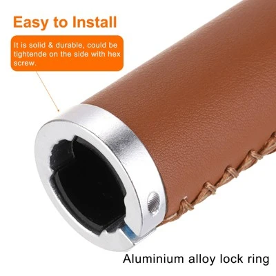 Unique Bargains Non-Slip PU Fit 7/8" Mountain Road MTB Scooter Bike Handlebar Grips 1 Pair 5.31" 3 Unique Bargains Non-Slip PU Fit 7/8" Mountain Road MTB Scooter Bike Handlebar Grips 1 Pair 5.31" - Image 3