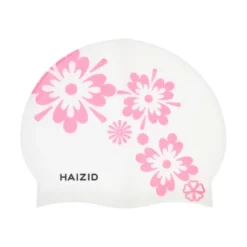 Unique Bargains Silicone Square Flower Pattern Waterproof Swim Cap 1 Pc -Outdoor Sports Series GUEST 6cb98147 8e2e 448a 8b18 b24924fd1715