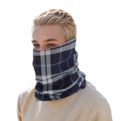 Unique Bargains Sunscreen Grid Pattern Face Scarf Mask Blue Gray 1 Pc -Outdoor Sports Series GUEST 6d3cfed6 0b19 43a8 b8f1 c8d9ee83d8c0