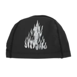 Unique Bargains Fabric PU Flame Pattern Breathable Swim Cap Gray Black 1 Pc -Outdoor Sports Series GUEST 6da38964 dbf3 4fd2 bf74 7c381aec00d8