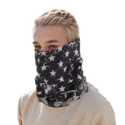 Unique Bargains Sunscreen Stars Pattern Face Scarf Mask Black Gray 1 Pc -Outdoor Sports Series GUEST 6e3278a1 a2e6 42f6 84ec a51137b6ce9b