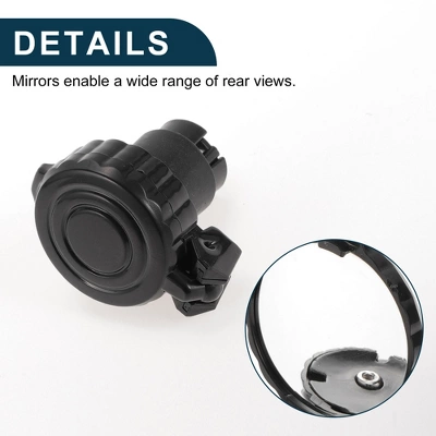 Bike Rearview Mirror 4.4x4cm Adjustable | Front Handlebar Bike Mirror Black With Mounting Accessories For Bicycle Mountain Road Bike 1 Set 3 Bike Rearview Mirror 4.4x4cm Adjustable | Front Handlebar Bike Mirror Black With Mounting Accessories For Bicycle Mountain Road Bike 1 Set - Image 3