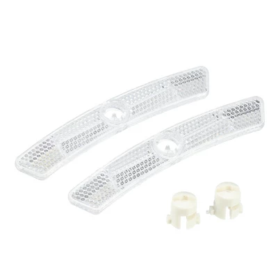 Unique Bargains Bike Reflectors Bike Accessories White 1 Pair 6 Unique Bargains Bike Reflectors Bike Accessories White 1 Pair - Image 6