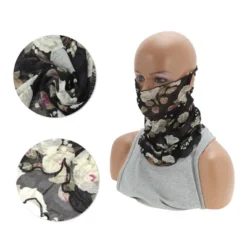 Unique Bargains Rose Earloop Neck Gaiter 1 Pc -Outdoor Sports Series GUEST 6e88aea1 5c21 4181 9c65 ee6efd044166