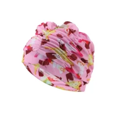 Unique Bargains Polyester Ice Cream Pattern Swim Cap 5.91"x9.25" Pink Yellow 1 Pc -Outdoor Sports Series GUEST 6ec59760 a9ea 465c baf7 d5943253ba75