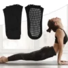 Unique Bargains Non-Slip Yoga Socks Five Toe Socks Pilates Barre Ballet Socks For Women With Grips