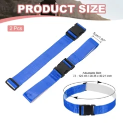 Unique Bargains Adjustable High Visibility Running Reflective Belt For Motorcycling Cycling 2 Pcs