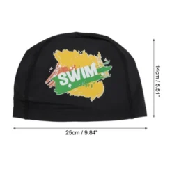 Unique Bargains Knitted PU Elastic Letter Swim Cap 1 Pc -Outdoor Sports Series GUEST 7077e924 e242 456a 8e0d 96e722e7f958