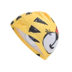 Unique Bargains Kid's Polyester Tigers Pattern Swim Cap Yellow Black 1 Pc -Outdoor Sports Series GUEST 70f10a13 aba3 4c18 9a0c b2785c6ffaa0
