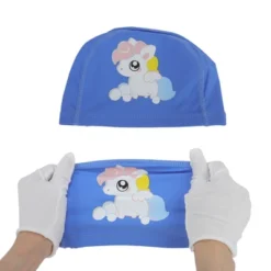 Unique Bargains Kid's Knitted PU Cartoon Horse Swim Cap 1 Pc -Outdoor Sports Series GUEST 711af969 b986 492e 96f8 05a9d85459bc