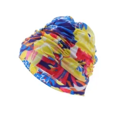 Unique Bargains Polyester Swim Cap 5.91"x9.25" Multicolor 1 Pc -Outdoor Sports Series GUEST 71751c74 154a 49b9 bd93 125a9275bbe4