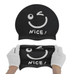 Unique Bargains Silicone Funny Face Swim Cap 1 Pc -Outdoor Sports Series GUEST 7218e039 655b 45d7 9351 ef314f6b00e8