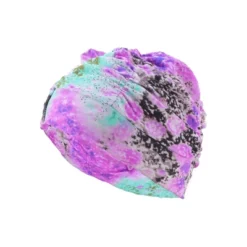 Unique Bargains Polyester Flower Pattern Swim Cap 5.91"x9.25" Purple 1 Pc -Outdoor Sports Series GUEST 72e288aa 4c3c 4119 9329 cbbef3f340d4