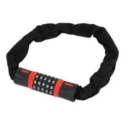 Unique Bargains Security Chain Combination Padlock Resettable 5 Digit Bike Lock Black Red 23.62" -Outdoor Sports Series GUEST 730dd8e6 3b6e 4238 8d0d de99e380550d
