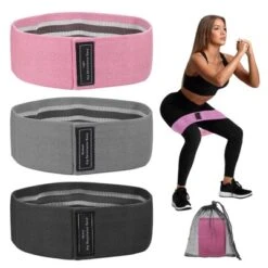 Unique Bargains Elastic Non-Slip Exercise Loops With Bag And Instruction Booty Resistance Bands 3 Pcs -Outdoor Sports Series GUEST 73f1eb0c 6f2b 4ae3 9490 12fd82d3f418