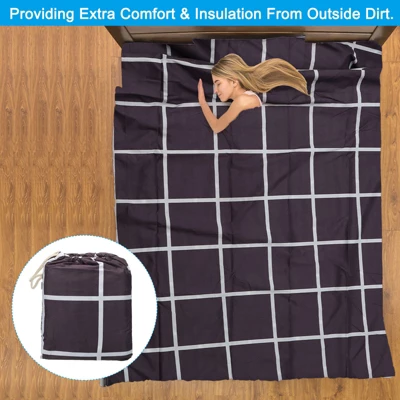 Unique Bargains Soft Lightweight Comfortable Travel Sleeping Bag Liner 5 Unique Bargains Soft Lightweight Comfortable Travel Sleeping Bag Liner - Image 5