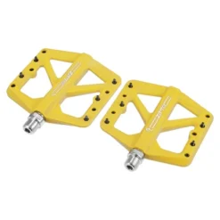 Unique Bargains Nylon Rear Foot Peg Flat Pedal Footrests Fit 9/16 Inch Axles BMX MTB Bicycle Yellow 1 Pair -Outdoor Sports Series GUEST 74b67153 7d11 4280 ab73 f6a10a7f0f70