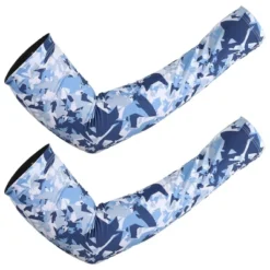 Unique Bargains Basketball Sports Camouflage Cooling Arm Elbow Compression Sleeve Navy Blue 1 Pair -Outdoor Sports Series GUEST 75186515 ee99 43e6 9e52 4061b4204738