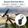 Bike Rearview Mirror 36mm Adjustable | Front Handlebar Bike Mirror Black For Bicycle Mountain Road Bike 1 Pcs