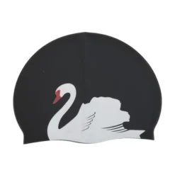 Unique Bargains Silicone Swans Print Swim Cap 1 Pc -Outdoor Sports Series GUEST 754ebcc3 c1d2 4894 9212 20f4cc72dd26