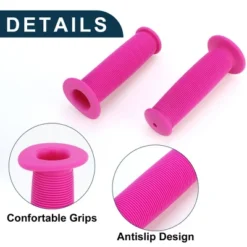 Unique Bargains Bike Handlebar Grips Covers 4.33" Pink 1 Pair -Outdoor Sports Series GUEST 75920879 fa24 4860 a897 2a3665b0587d