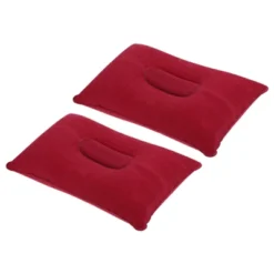 Unique Bargains Neck Support For Hiking Travel Flocked Inflatable Camping Pillows 2 Pcs 13.6" X 8.7" -Outdoor Sports Series GUEST 7601d610 dd77 41fc 9e07 f3d5fb9af768