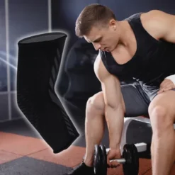 Unique Bargains Nylon Elbow Protection Elbow Pads Tightening Breathable Elbow Brace Support Pad Black For Sports -Outdoor Sports Series GUEST 767e9a90 48b6 492d af04 4857cc998630