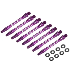 Unique Bargains Medium 2BA Thread Aluminum Dart Shafts With Rubber Rings For Steel Tip 8 Pcs -Outdoor Sports Series GUEST 76dc0708 3738 4d80 b125 04df10e9facd
