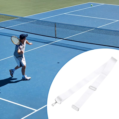 Unique Bargains Adjustable Height Tennis Net Center Strap 2 X 7.2 Inch White 4 Unique Bargains Adjustable Height Tennis Net Center Strap 2 X 7.2 Inch White - Image 4