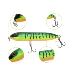 Unique Bargains Fishing Lures Catfish Rattling Line Float Lures Topwater Bass Lures Black Green -Outdoor Sports Series GUEST 78b90c6e 8dc4 4e07 9d47 dfc9d745fb0e
