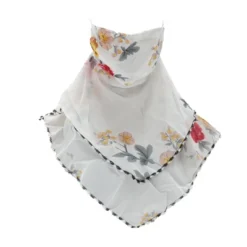 Unique Bargains Floral Printed Triangle Earloop Neck Gaiter 1 Pc -Outdoor Sports Series GUEST 793540d7 ae2b 4961 b9fc 15342c435ddd